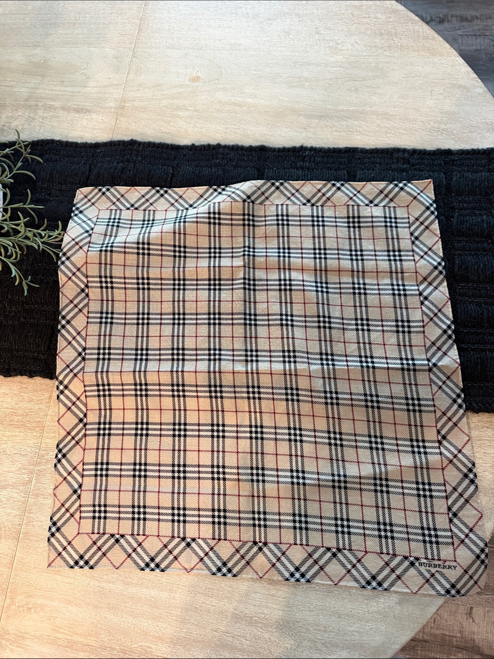Burberry Neutral Plaid Signature Accent in Beige and Black